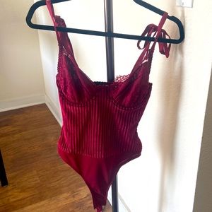 Lulus Red Sexy Bodysuit NEVER WORN